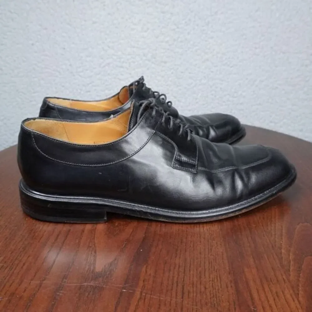 Mezland Delray‎ Shoes Mens 10M Black Leather Split Toe Derby Dress Oxford